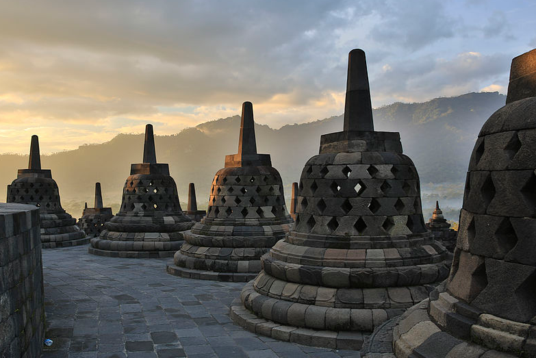 Borobudur, Indonésie