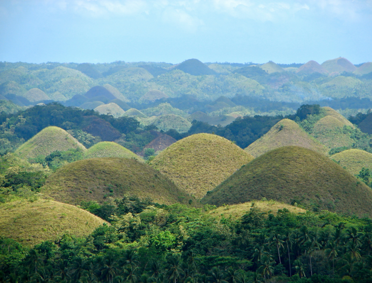collines en chocolat, Bohol, Philippines