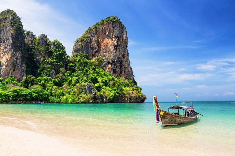 thaïlande plage bateau vacances mer océan