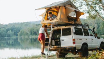road trip vacances camper camping bivouac
