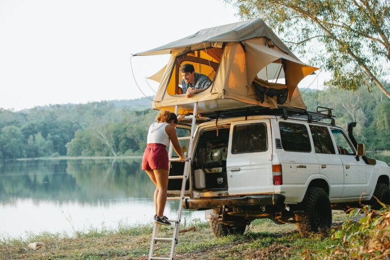 road trip vacances camper camping bivouac