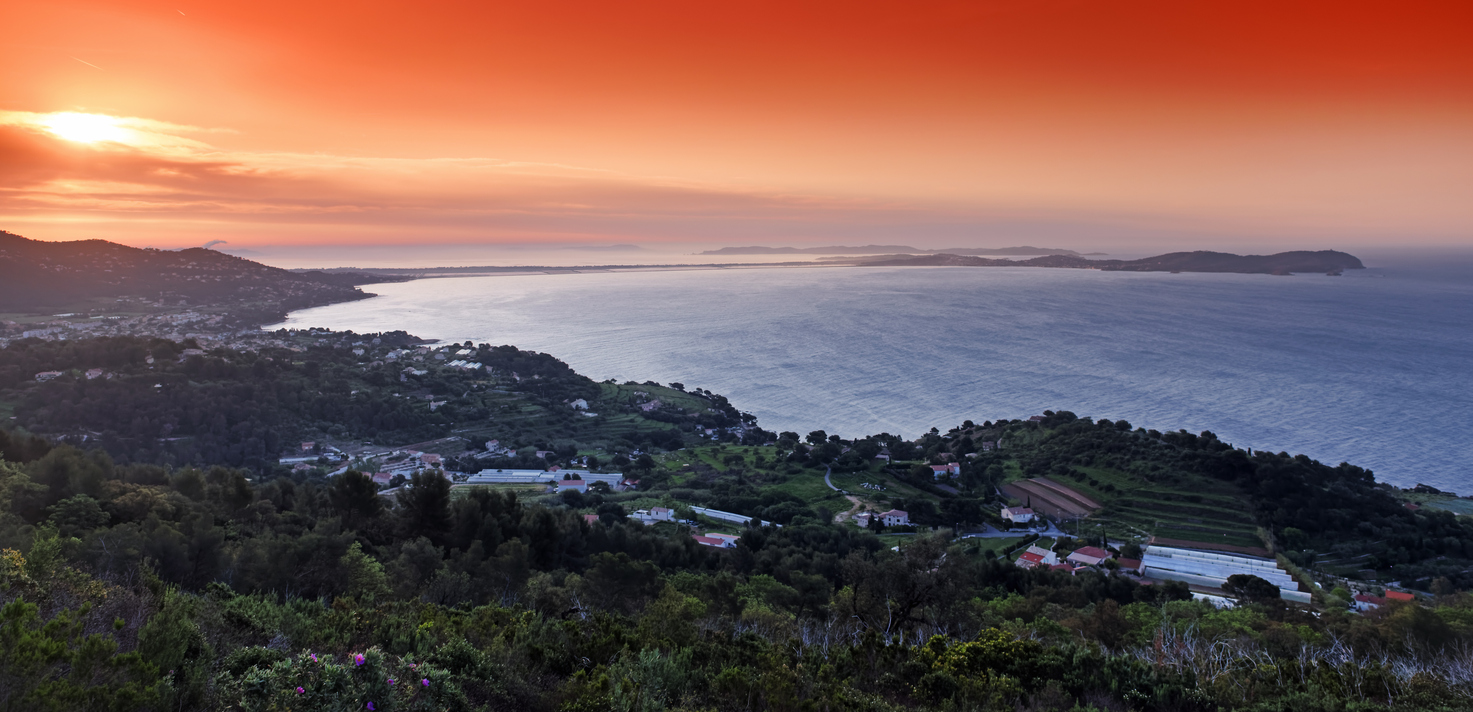 Côte de Carqueiranne Sud de la France Provence Var riviera française
