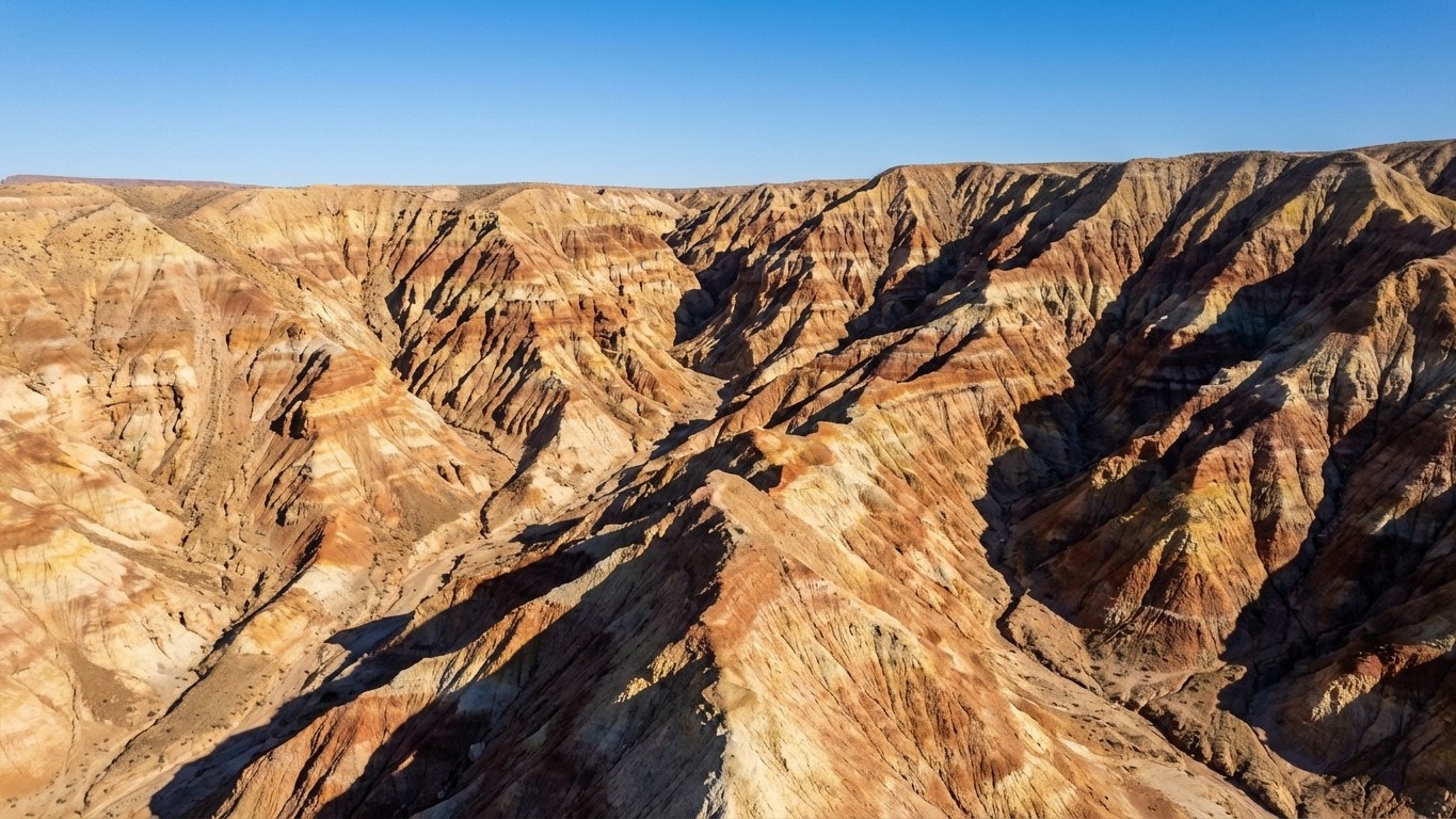 Badlands : ces formations créées par l'érosion désertique extrême