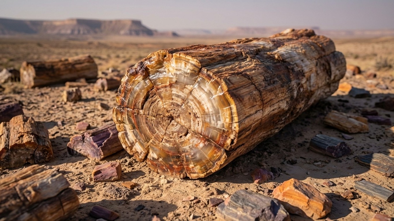 Forêts pétrifiées : quand les arbres deviennent pierre