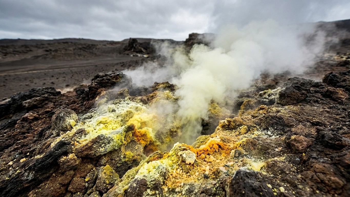 Fumerolles et paysages volcaniques actifs : entre terre et vapeur