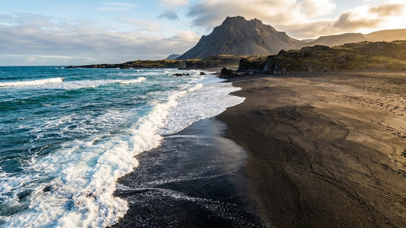 Plages de sable noir : les paysages volcaniques les plus saisissants