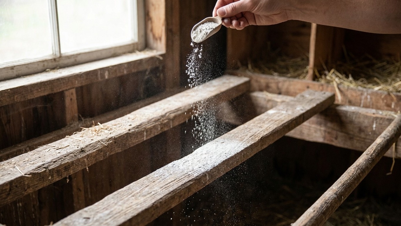 J'ai saupoudré une poudre blanche dans mon poulailler juste pour tester : depuis, mes poules ne se grattent plus la nuit e...