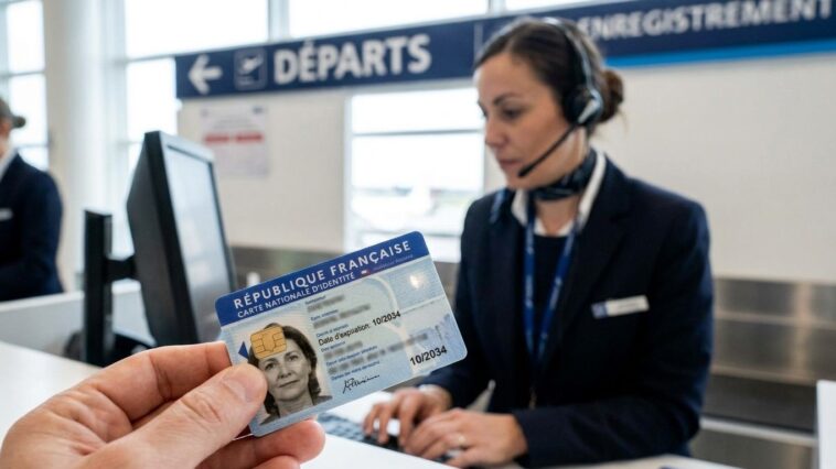 J'ai présenté ma carte d'identité périmée depuis 2019 au comptoir d'embarquement : elle était bien valable cinq ans de plu...