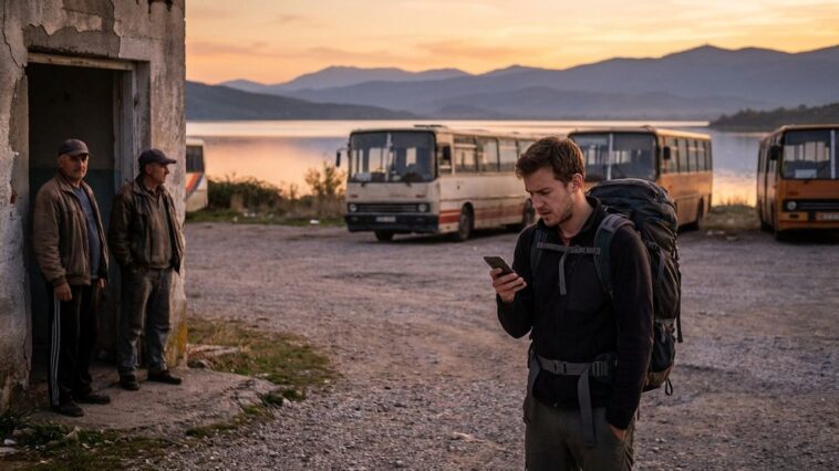 J'ai réservé une pension à 25 € au bord du lac d'Ohrid juste pour me baigner dans une eau à 24 °C : le soir venu, sur le p...