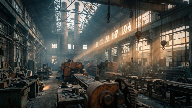 Usine abandonnée à l'accès interdit : ces cathédrales industrielles qui rouillent en silence