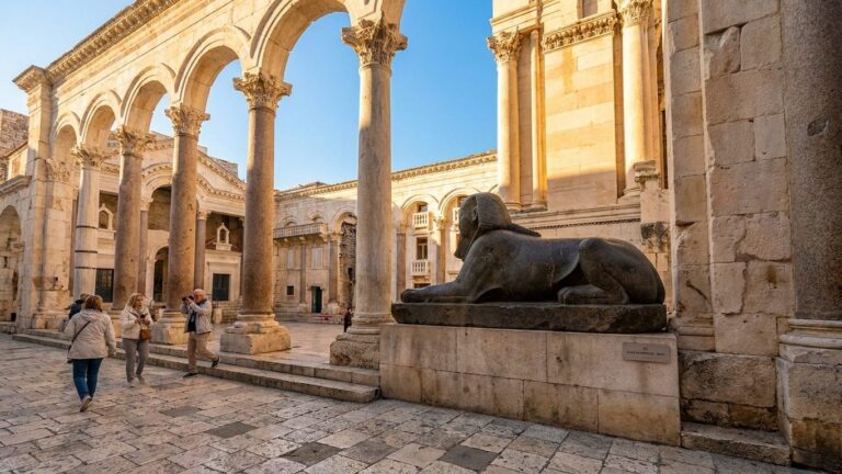 J'ai payé 15 € à l'entrée du palais de Dioclétien : en ressortant, j'ai compris que les ruelles et le péristyle se travers...