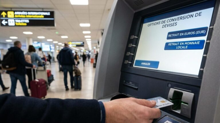 J'ai retiré 200 € au distributeur du hall d'arrivée à Bangkok : sur mon relevé, il manquait 22 € de plus qu'au DAB du cent...