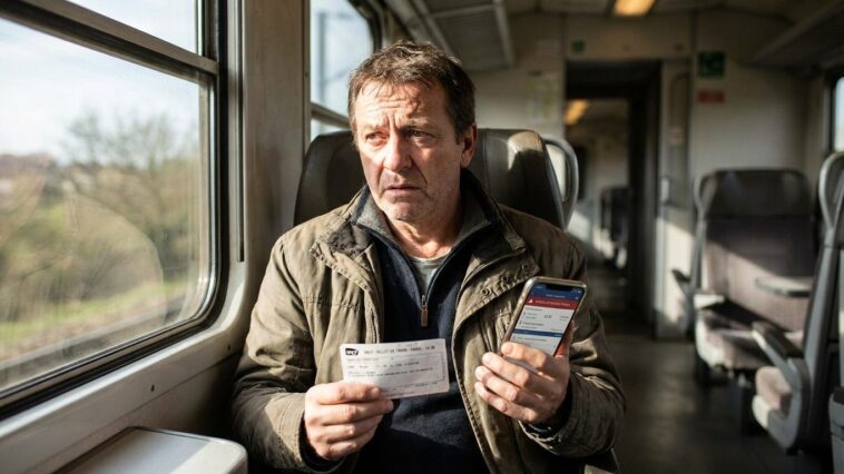 On laisse tous notre carte Senior à la maison une fois le billet payé, sauf que le contrôleur la réclame et remet le traje...